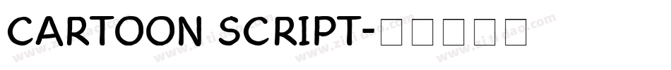 Cartoon Script字体转换